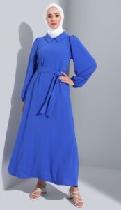 فستان ساكس الأزرق